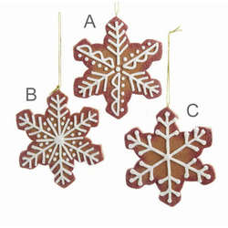 Item 105485 thumbnail Gingerbread Snowflake Ornament