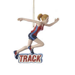 Item 105546 Track Girl Ornament