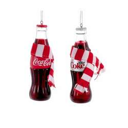 Item 105561 Coke/Diet Coke Bottle With Scarf Ornament