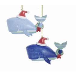 Item 105641 Whimsical Striped Whale Ornament