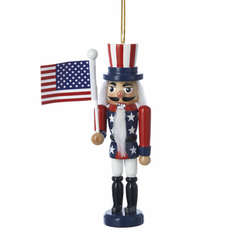 Item 105713 American Flag Nutcracker Ornament