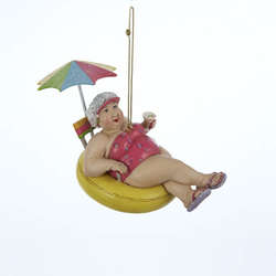 Item 105757 Fat Lady On Float Ornament
