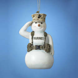 Item 105903 Marine Snowman Ornament