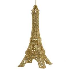 Item 105947 Gold Eiffel Tower Ornament