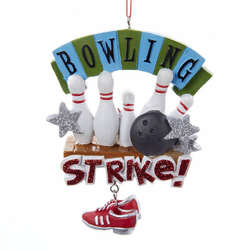 Item 105990 Bowling Strike Ornament