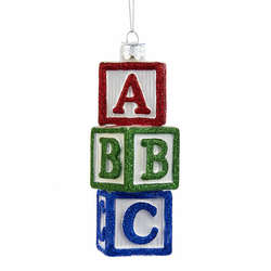 Item 106078 A-B-C Blocks Ornament