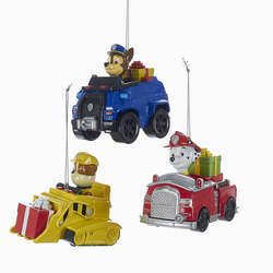 Item 106091 Paw Patrol Character In Vehicle Ornament