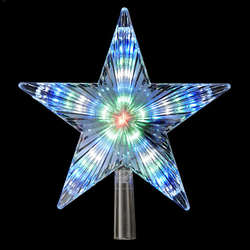 Item 106107 Color Changing LED Star Tree Topper With 31 Lights
