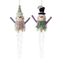 Item 106126 Snowman On Icicle Ornament
