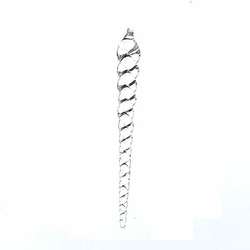 Item 106159 Clear Twisted Icicle Ornament