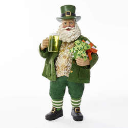 Item 106198 Irish Santa With Gifts/Beer