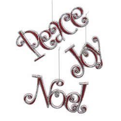 Item 106291 Peace/Joy/Noel Ornament