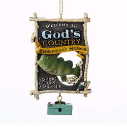 Item 106344 God's Country Fishing Ornament