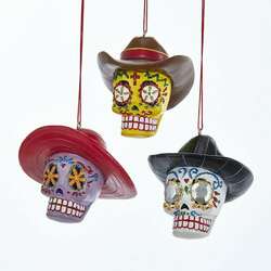 Item 106361 Day of the Dead Skull Ornament