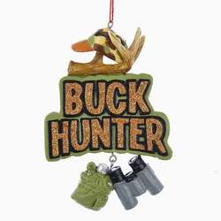 Item 106365 Buck Hunter Plaque Ornament