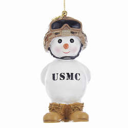 Item 106377 thumbnail U.S. Marine Corps Snowman Ornament