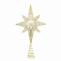 Item 106389 8 Point Gold Star Tree Topper