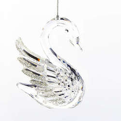 Item 106423 Clear Swan Ornament
