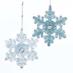 Item 106427 Icy Blue Snowflake Ornament