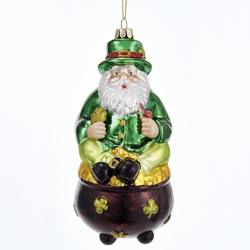 Item 106440 Irish Santa Ornament
