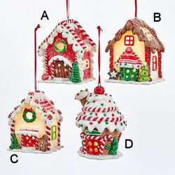 Item 106456 LED Gingerbread House Ornament