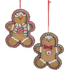 Item 106460 Gingerbread With Cookie Cutter Edge Ornament