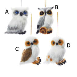 Item 106522 Furry Owl Ornament