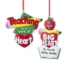 Item 106551 Teacher Heart Ornament