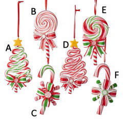 Item 106557 Christmas Tree/Lollipop/Candy Cane Ornament