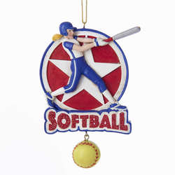 Item 106593 Softball Girl Ornament