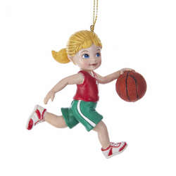 Item 106595 Basketball Girl Ornament