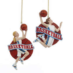 Item 106597 Girl/Boy Basketball Player Ornament