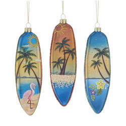 Item 106637 Surfboard With Ocean Scene Ornament