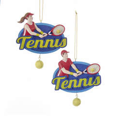 Item 106661 Tennis Man/Woman Ornament