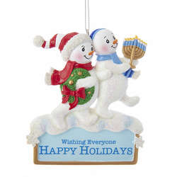 Item 106670 Hanukkah Snowman Ornament