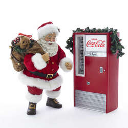Item 106727 Santa With Coke Machine