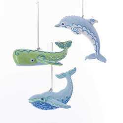 Item 106752 Mermaid Fantasy Whale/Dolphin Ornament