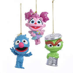 Item 106837 Abby Cadabby/Cookie Monster/Oscar the Grouch Ornament
