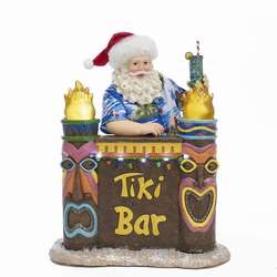 Item 106867 Battery Operated Light Up Tiki Bar Santa