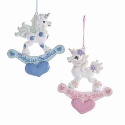 Item 106877 Baby's First Unicorn Rocking Horse Ornament