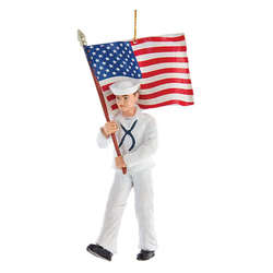 Item 106905 Navy Sailor With American Flag