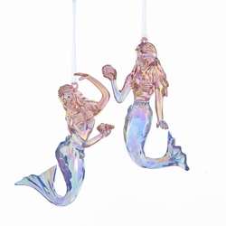 Item 106917 Pink Blue Mermaid Ornament