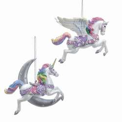 Item 106938 Pastel Unicorn/Pegasus Ornament