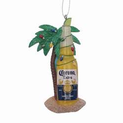 Item 106990 Corona Bottle On Beach Ornament