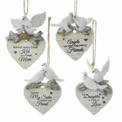 Item 106996 Dove Heart Ornament