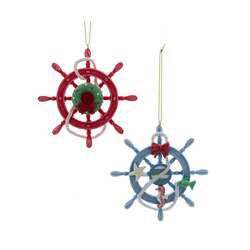 Item 107055 thumbnail Under The Sea Ships Wheel Ornament
