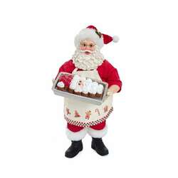 Item 107065 Santa With Tray Of Cupcakes Figure