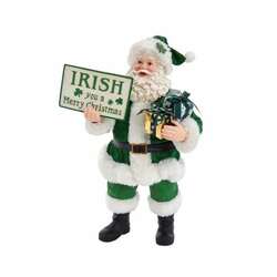 Item 107066 Musical Irish Santa