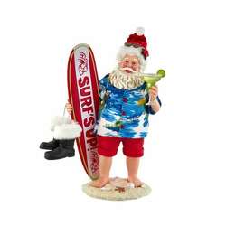 Item 107074 Fabriche Santa With Surfboard And Drink