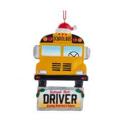 Item 107091 School Bus Driver Ornament